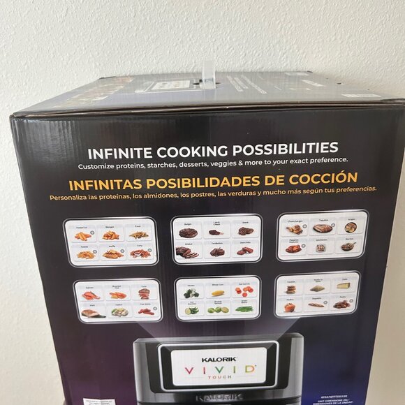 not available KALORIK Vivid Touch 7qt High-Res Touchscreen Air Fryer with - Picture 5 of 14